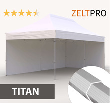 Pop-up telk Zeltpro Titan, 4x8 m, valge