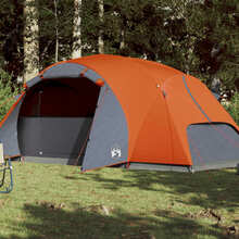 Peretelk vidaXL Crossvent, kaheksakohaline, 360x430x195 cm, hall/oranž