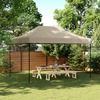 Kokkupandav pop-up peotelk vidaXL, 410x279x315 cm, pruunikashall
