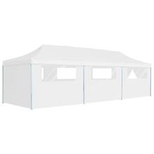 Kokkupandav peotelk vidaXL 8 seinaga, 3x9 m, valge