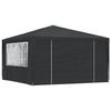 Proffessionaalne peotelk vidaXL külgseintega, 4x4 m, antratsiit, 90 g/m2