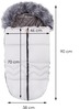 Magamiskott vankrile Springos SB0021, hall, 90 cm x 46 cm