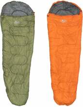 Magamiskott Atom Outdoors Mummy, 210 cm, roheline/oranž