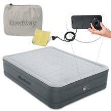 Täispuhutav kaheinimese madrats Bestway Fortech Snugable Top 69075, 203 x 152 x 46 cm, sisseehitatud pumbaga