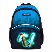 Laste seljakott AstraBag Blue Pixel AK300