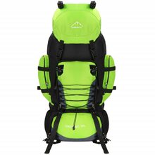 Matkaseljakott Springos CS0131, 90 L, must/roheline