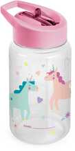 Pudel silikoonkõrrega Miniland Kiddie Fantasy, roosa, 450 ml