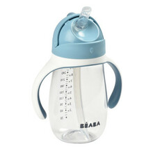 Joogipudel kõrrega Beaba Windy Blue, 300 ml