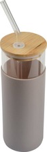Joogipudel Homea Essentiel, klaas, silikoonkaanega, 500 ml
