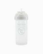 Joodikõrrega joogitops Twistshake Straw Cup, valge, 360 ml