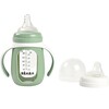 Klaasist lutipudel Beaba 2in1, roheline, 210 ml