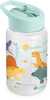 Pudel silikoonkõrrega Miniland Kiddie Jurassic, sinine, 450 ml
