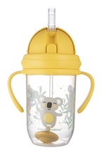 Joogipudel kõrrega Canpol Babies Exotic Animals 56/606 kollane, 270 ml