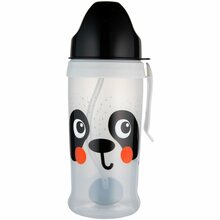 Spordipudel kõrrega Canpol Babies BabiesBoo Panda, 350 ml