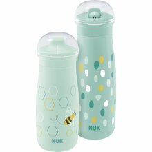 Komplekt NUK Mini-Me, münt, joogipudelid 300 ml ja 450 ml