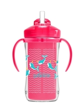 Kõrrega joogitass Dr. Browns TC01201 roosa, 300 ml
