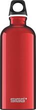 Veepudel Sigg Alu Drinking Traveller, punane, 600 ml