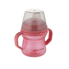 Joogipudel silikoonist tilaga Canpol Babies FirstCup roosa, 150 ml