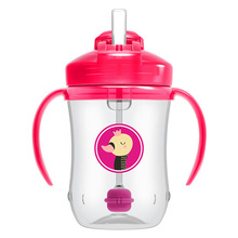 Joogitass kõrrega Dr. Brown's TC91101-INTL roosa, 270 ml