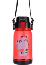 Joogipudel CoolForSchool Zebra, läbipaistev punane, 650 ml