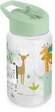 Pudel silikoonkõrrega Miniland Kiddie Jungle, roheline, 450 ml