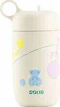 Veepudel EQUA BOUNCE YARD, valge/mitmevärviline, 400 ml