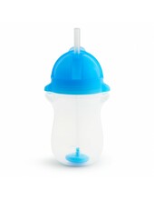 Joogipudel Munchkin kõrre ja raskusega, sinine, 296 ml, 01246101