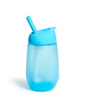 Joogipudel kõrrega Munchkin Simple Clean sinine, 296 ml