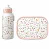 Joogipudeli ja lõunakasti komplekt lastele Mepal Flowers & butterflies, 2-osaline