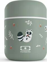 Laste toidutermos Monbento Capsule Racoon, roheline, 280 ml
