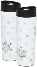 Termokruus Ambition Art Deco Stars, 340 ml, kuldne/valge/must