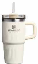 Termokruus kõrrega Stanley The Quencher H2.0 Fluted Tumbler, 0.6 l, läikiv kreemikas