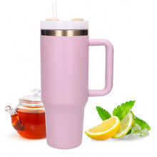 Termokruus Extralink Black Forest kõrre ja sangaga, 1200 ml, powder pink