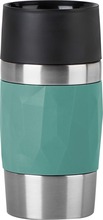 Termokruus Emsa Travel Mug Compact, petrol/roostevaba teras, 0,3 l, keeratav kaas