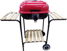 Grill Besk 9053744, 45 cm, must/punane