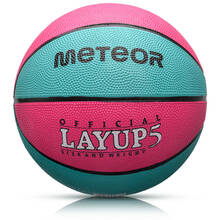 Korvpall Meteor Layup 07085, suurus 5, roosa/sinine