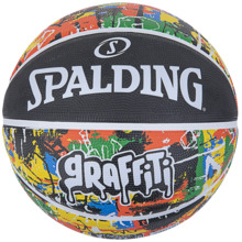 Korvpall Spalding Graffiti, suurus 5, roheline/kollane