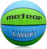 Korvpall Meteor Layup, suurus 3, sinine/roheline