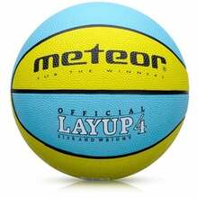 Korvpall Meteor Layup 07046, suurus 4, sinine/kollane