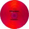 Korvpall Tangle NightBall, 25 cm, punane, pimedas helendav
