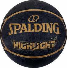 Korvpall Spalding Highlight 84355Z, suurus 7, must/kuldne