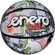 Korvpall Enero Solid R.7, hall-valge