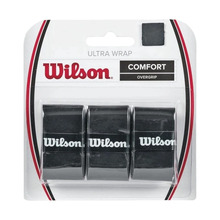 Tenise reketi overgrip Wilson Ultra Wrap, must, 3 tk