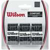 Tennise reketi pealisgripp Wilson Profile Comfort Overgrip, 3 tk, must/punane
