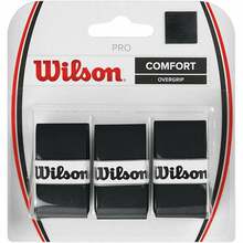 Pealisgripp Wilson Pro Comfort Overgrip, must, 3 tk, WRZ4014BK