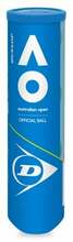 Tennisepallid Dunlop Australian Open, kollased, 4 tk