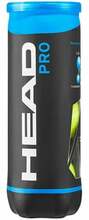 Tennisepallid Head Pro, kollane, 3 tk