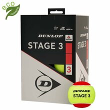 Tennispallid Dunlop Stage 3 Red, punane/kollane, 12 tk