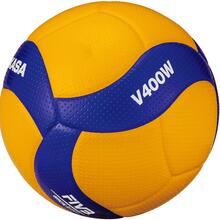 Võrkpall Mikasa V400W, suurus 4, kollane/sinine
