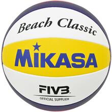 Rannavõrkpall Mikasa BV551C-WYBR, suurus 5, valge/kollane/sinine